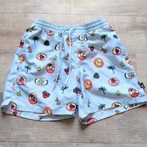 Authentic VANS Light Blue / Teal Board Shorts - Fruit Print Men’s M CuteEUC!